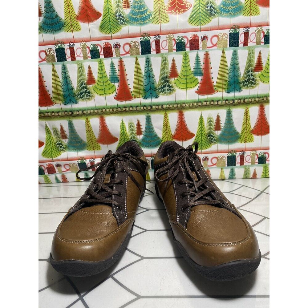 Mens Size 10 Brown KURU Leather Sneakers 101203